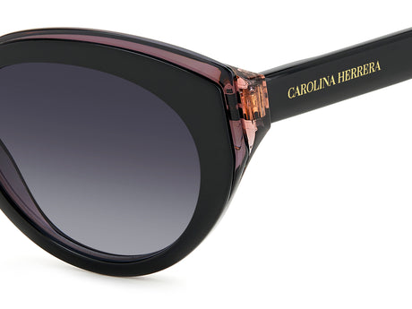 Carolina Herrera HER 0250/S Black/ Dark Grey Shaded Lens
