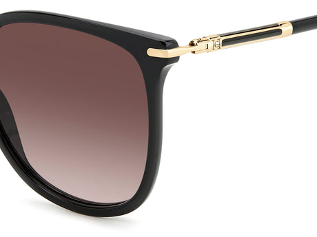 Carolina Herrera HER 0229/S Black/ Brown Shaded Lens