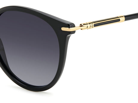 Carolina Herrera HER 0230/S Black/ Dark Grey Shaded Lens