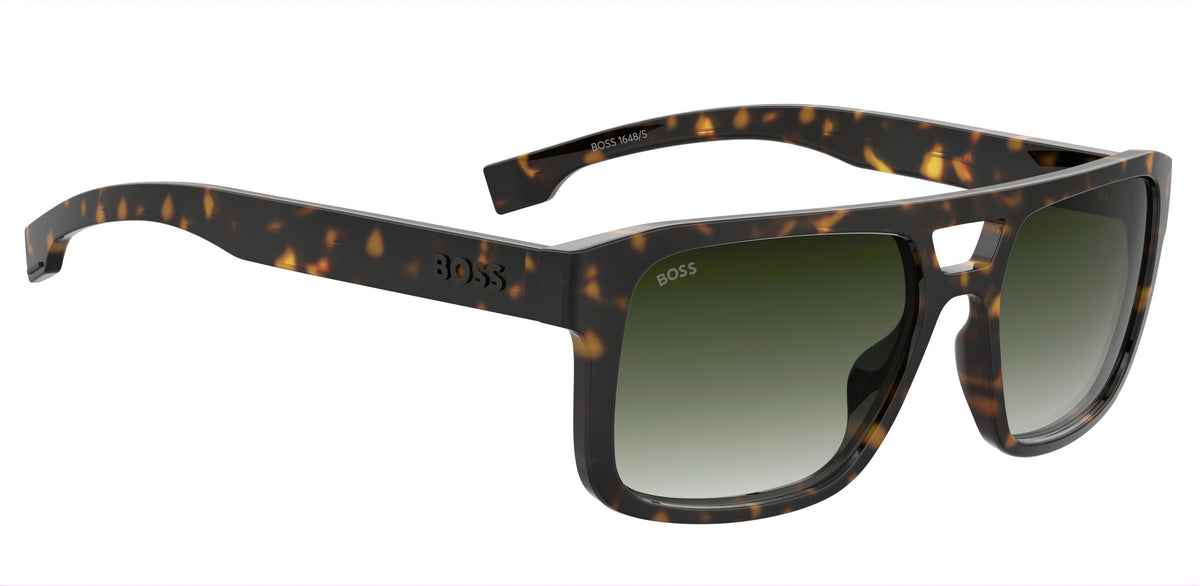 BOSS 1648/S Havana/ Green Shaded