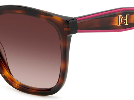 Carolina Herrera HER 0225/G/S Havana Pink/ Brown Shaded Lens