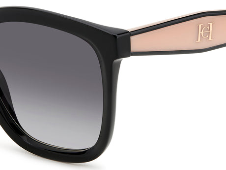 Carolina Herrera HER 0225/G/S Black Pink/ Dark Grey Shaded Lens