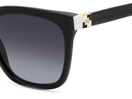 Carolina Herrera HER 0236/S Black White/ Dark Grey Shaded Lens