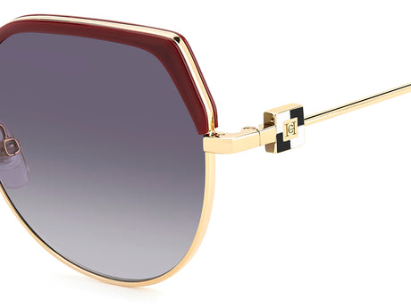 Carolina Herrera HER 0238/S Burgundy Gold/ Dark Grey Shaded Lens