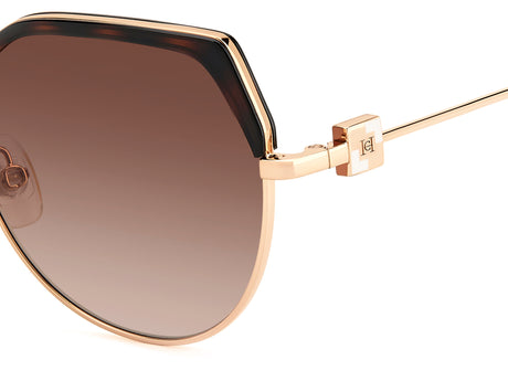 Carolina Herrera HER 0238/S Brown Havana Gold/ Brown Shaded Lens