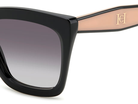 Carolina Herrera HER 0226/S Black Pink/ Dark Grey Shaded Lens