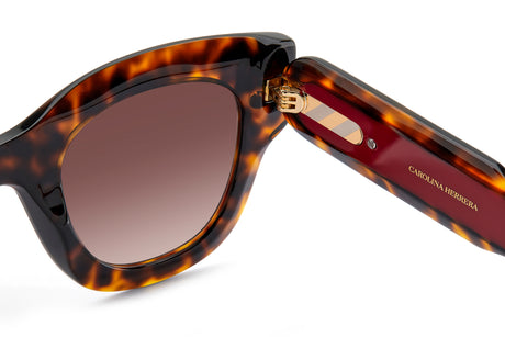 Carolina Herrera HER 0222/S Havana Red/ Brown Shaded Lens