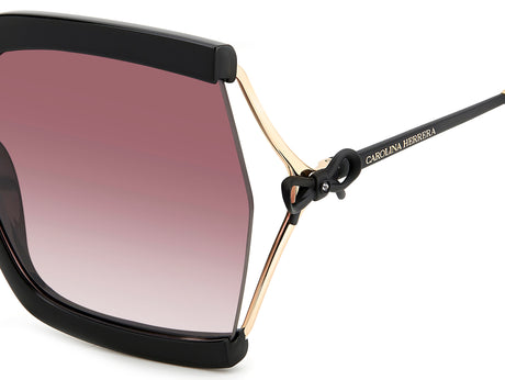 Carolina Herrera HER 0216/G/S Black Violet/ Pink Doubleshade Lens