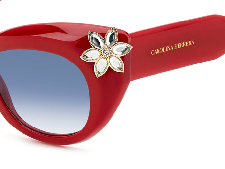 Carolina Herrera HER 0215/S Red/ Dk Blue Shaded Lens