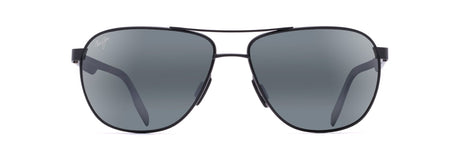 Maui Jim Castles 728-2M Matte Black  / Neutral Grey Polarised - Blue Star Eyewear