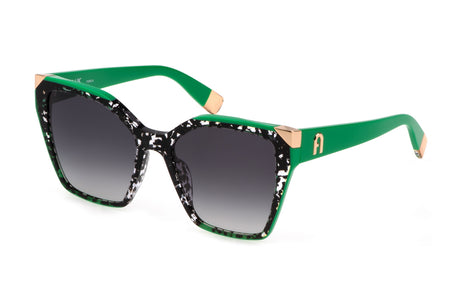 Sunglasses Furla 686V 0Z50 Black&Clear / Green 5418 140 3