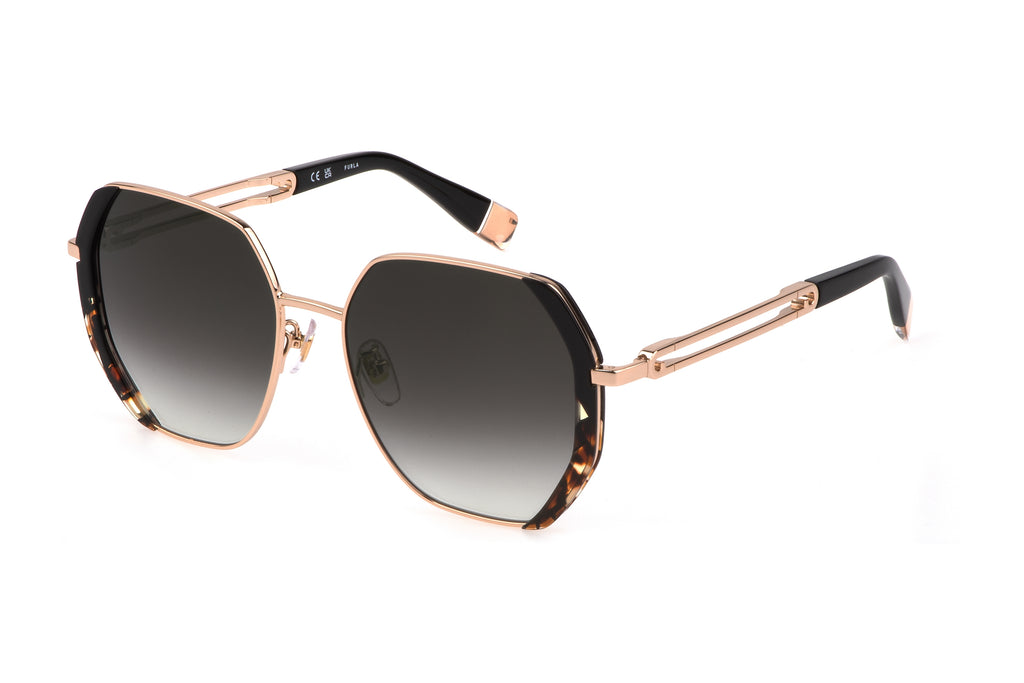 Sunglasses Furla 689V 0300 Shiny Rose Gold / Dark Havana 5417 140 3