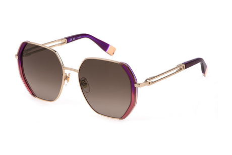 Sunglasses Furla 689V 0594 Shiny Light Gold / Transp. Purple 5417 140 2
