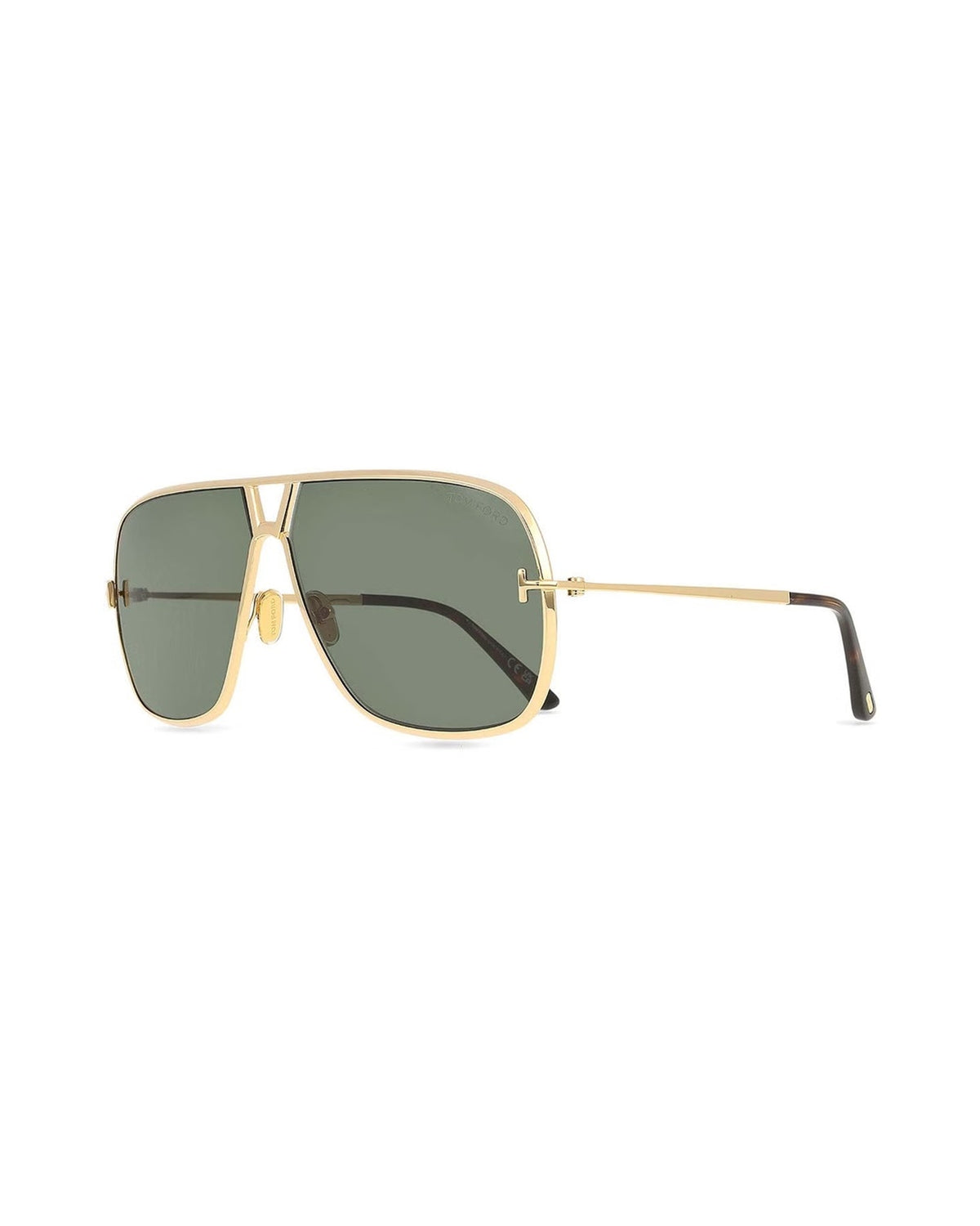 Tom Ford FT120430N63 shiny deep gold / green