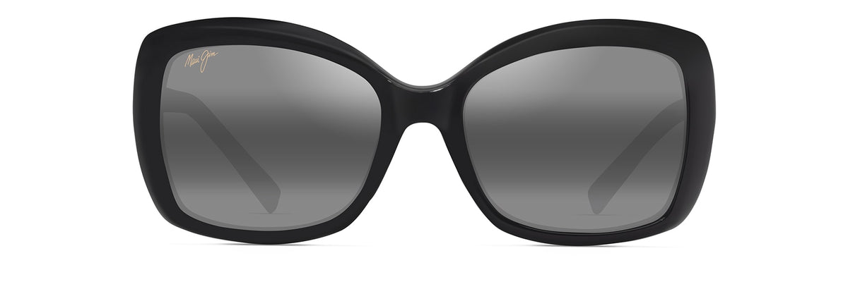Maui Jim Orchid 735-02 Shiny Black/ Neutral Grey