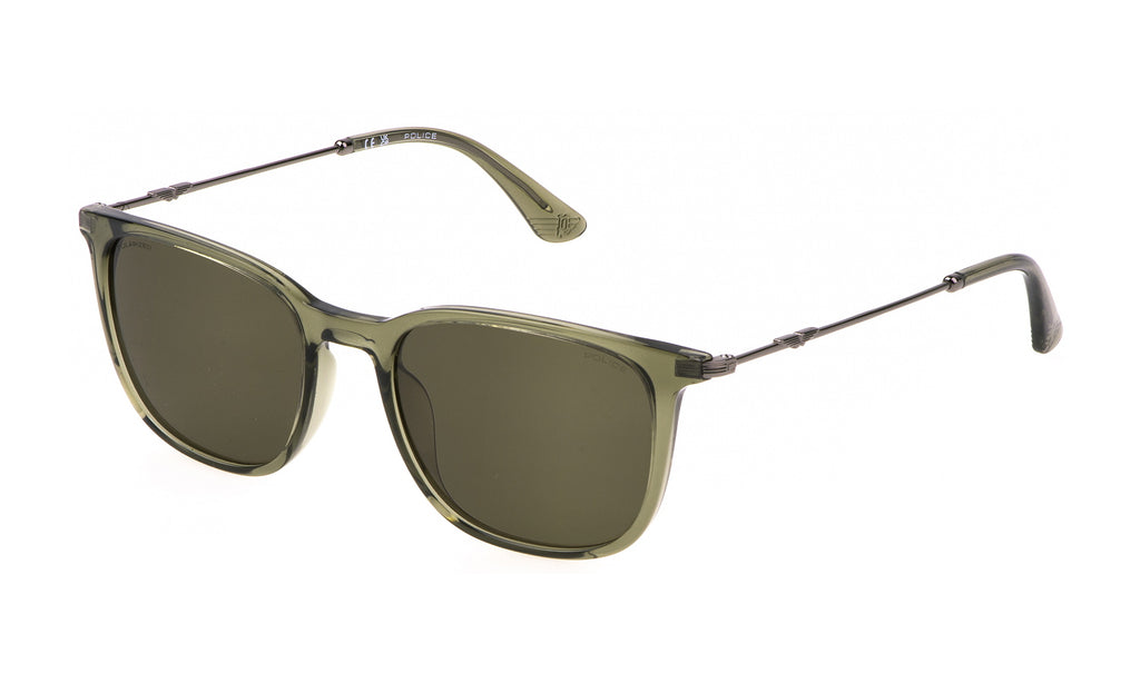 Sunglasses Police Spll77 G61P Shiny Transp.Green 5319 145 3P
