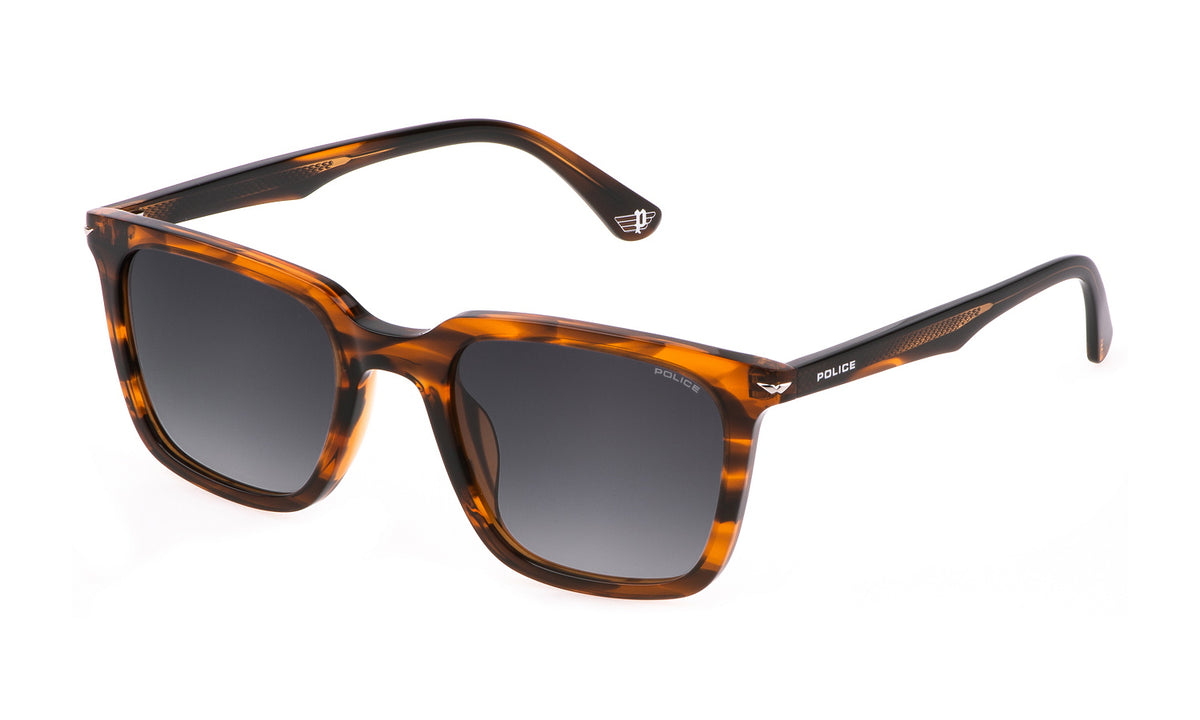 Police Spll80 0836 Shiny Striped Brown 5421 145 3