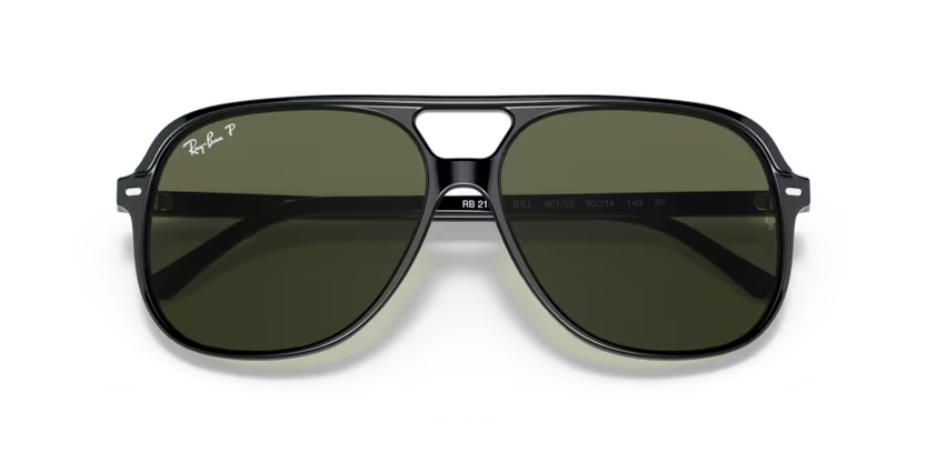 Ray-Ban Bill 0RB2198901/5860 Black/ G-15 Green Polarised - Blue Star Eyewear