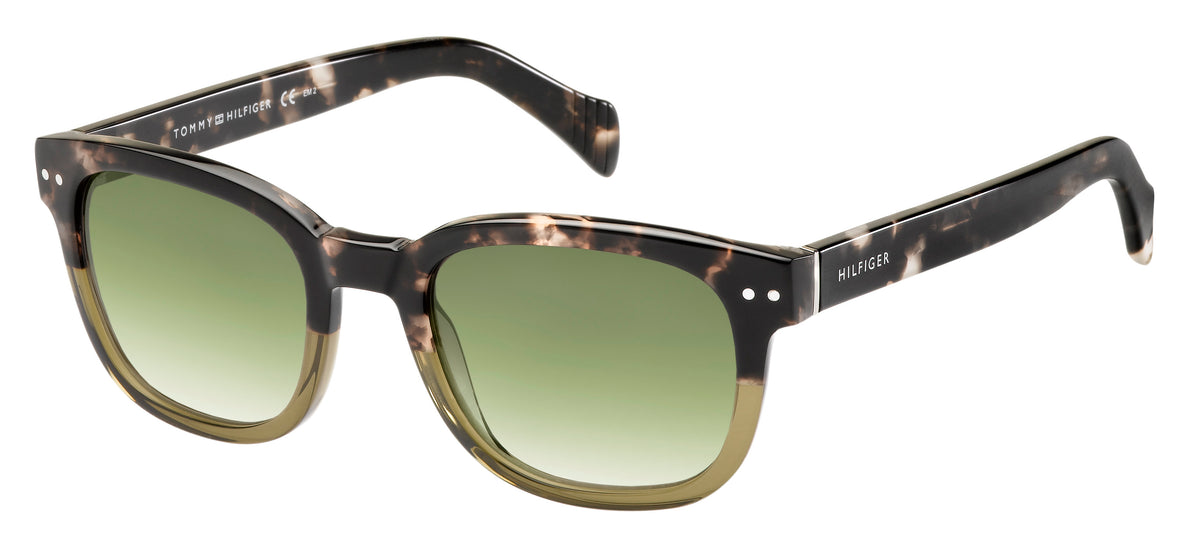 Tommy Hilfiger TH 1305/S Black Grey Spotted/ Grey Shaded Flash