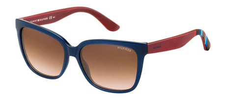 Tommy Hilfiger TH 1312/S Peach Blue Wood/ Brown Pink Shaded