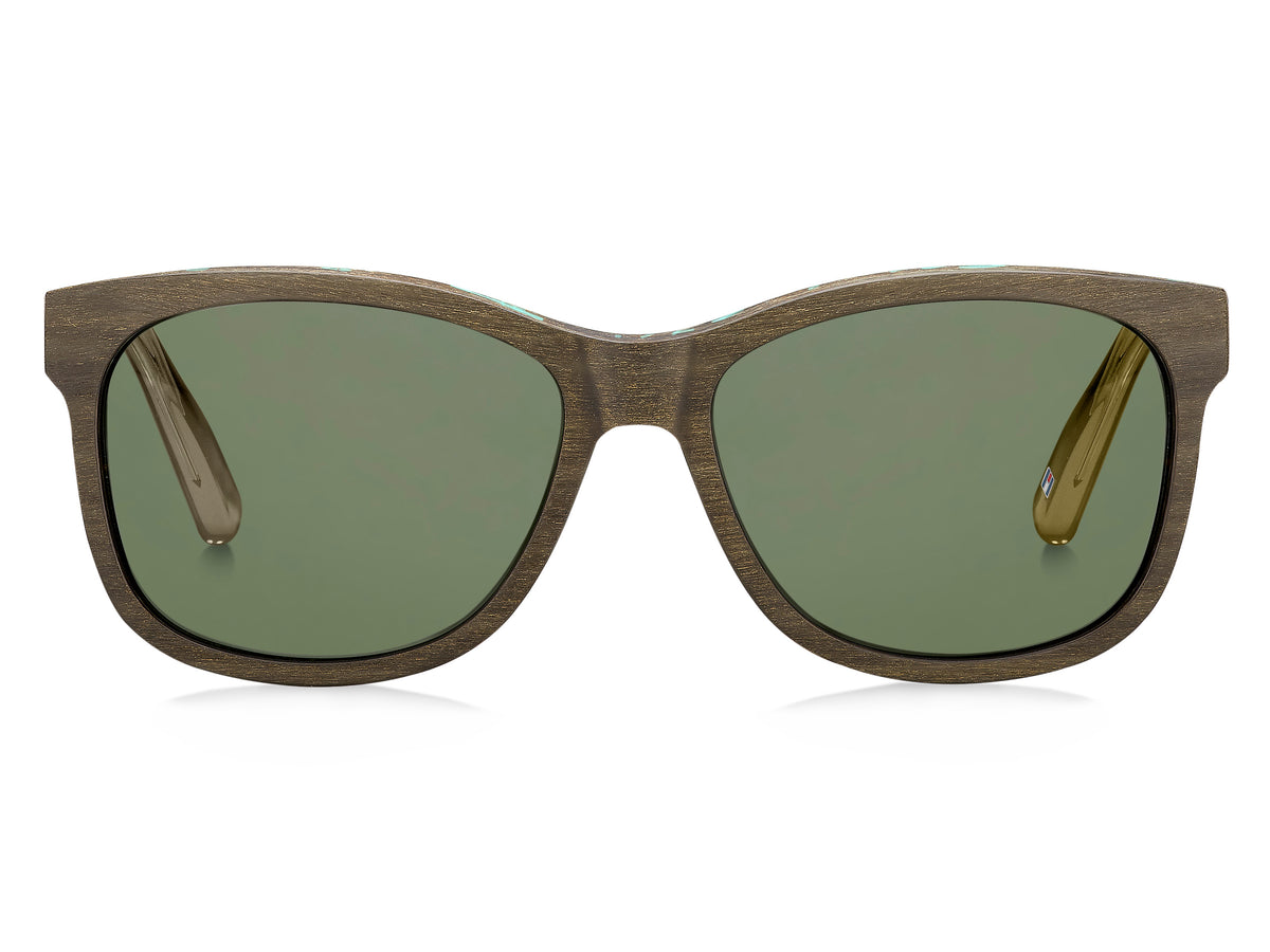 Tommy Hilfiger TH 1985 Pattern Brown Mud/ Green Lens