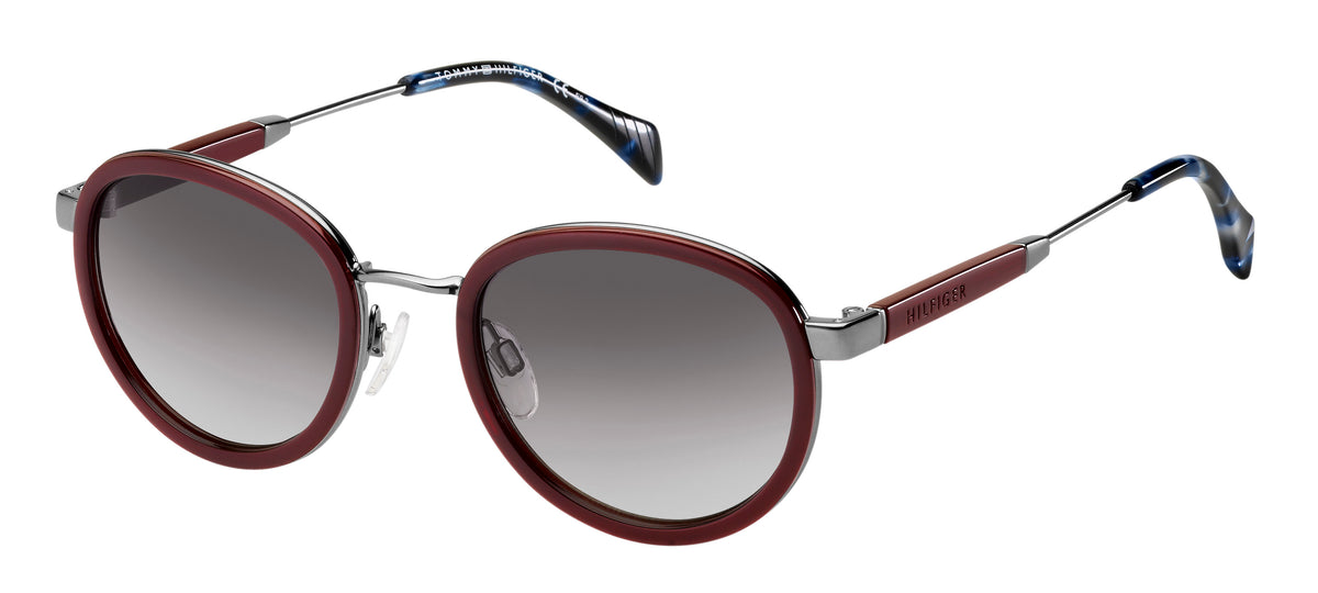 Tommy Hilfiger TH 1307/S Burgundy Dark Ruthenium/ Grey Shaded