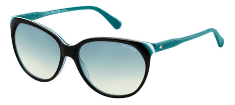 Tommy Hilfiger TH 1315/S Black White Blue Petrol/ Azure Blue Shaded Flash