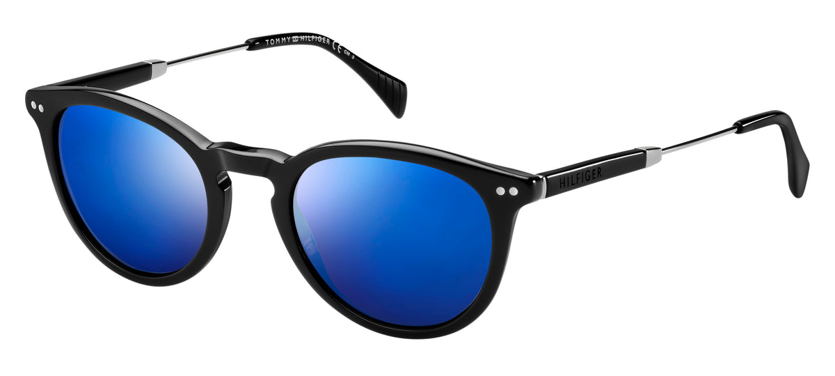 Tommy Hilfiger TH 1198/S Black Ruthenium/ Blu Sky Mirror