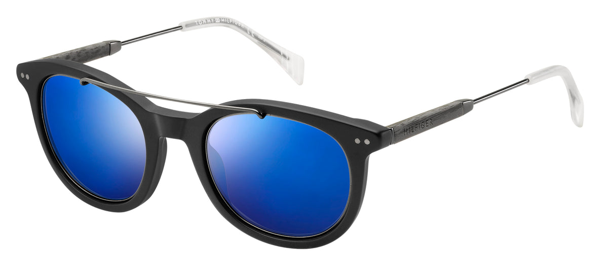 Tommy Hilfiger TH 1348/S Matt Black Matt Dark Ruthenium Blac/ Blu Sky Mirror
