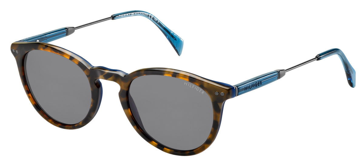 Tommy Hilfiger TH 1456/F/S Grey Havana Ruthenium/ Blue