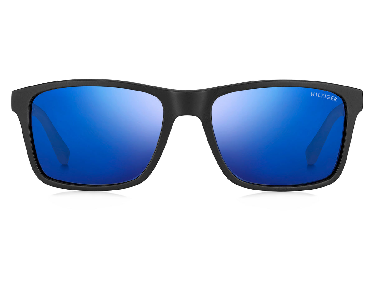 Tommy Hilfiger TH 1405/S Black Bluette Matt White Dark Grey/ Blu Sky Mirror