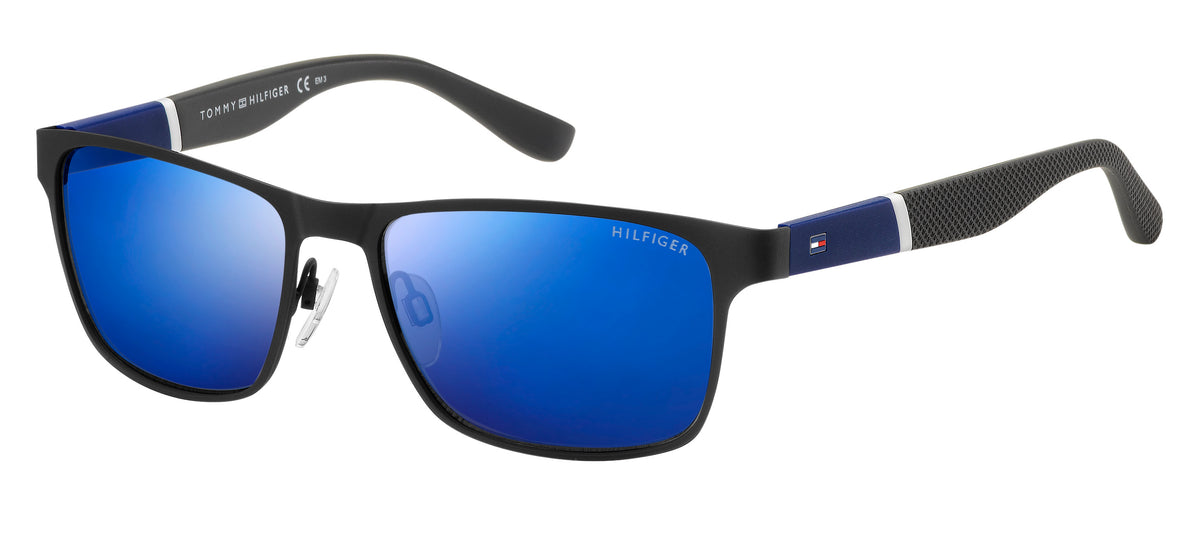 Tommy Hilfiger TH 1283/S Matt Black Bluette Matt White Dark/ Blu Sky Mirror