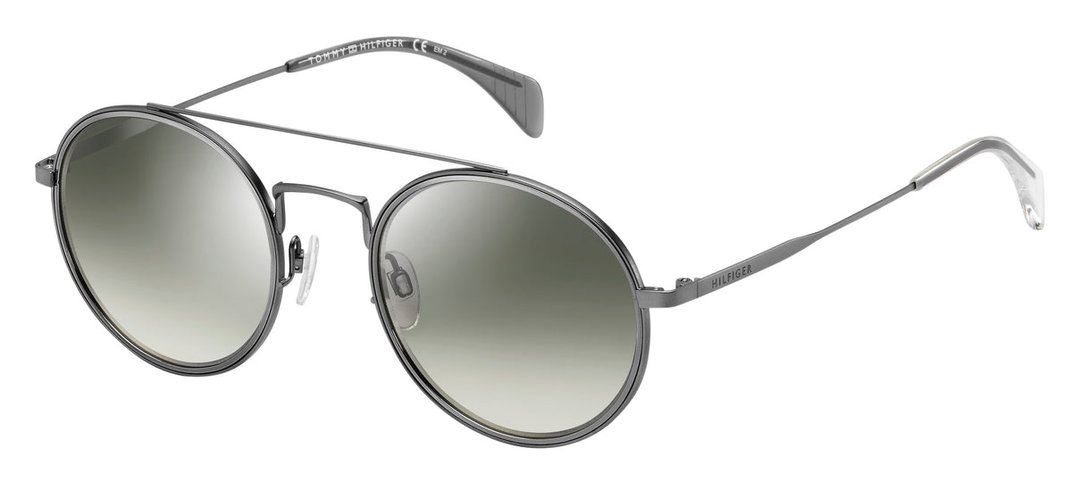 Tommy Hilfiger TH 1455/S Matte Dark Ruthenium/ Grey Mirrorshade Silver