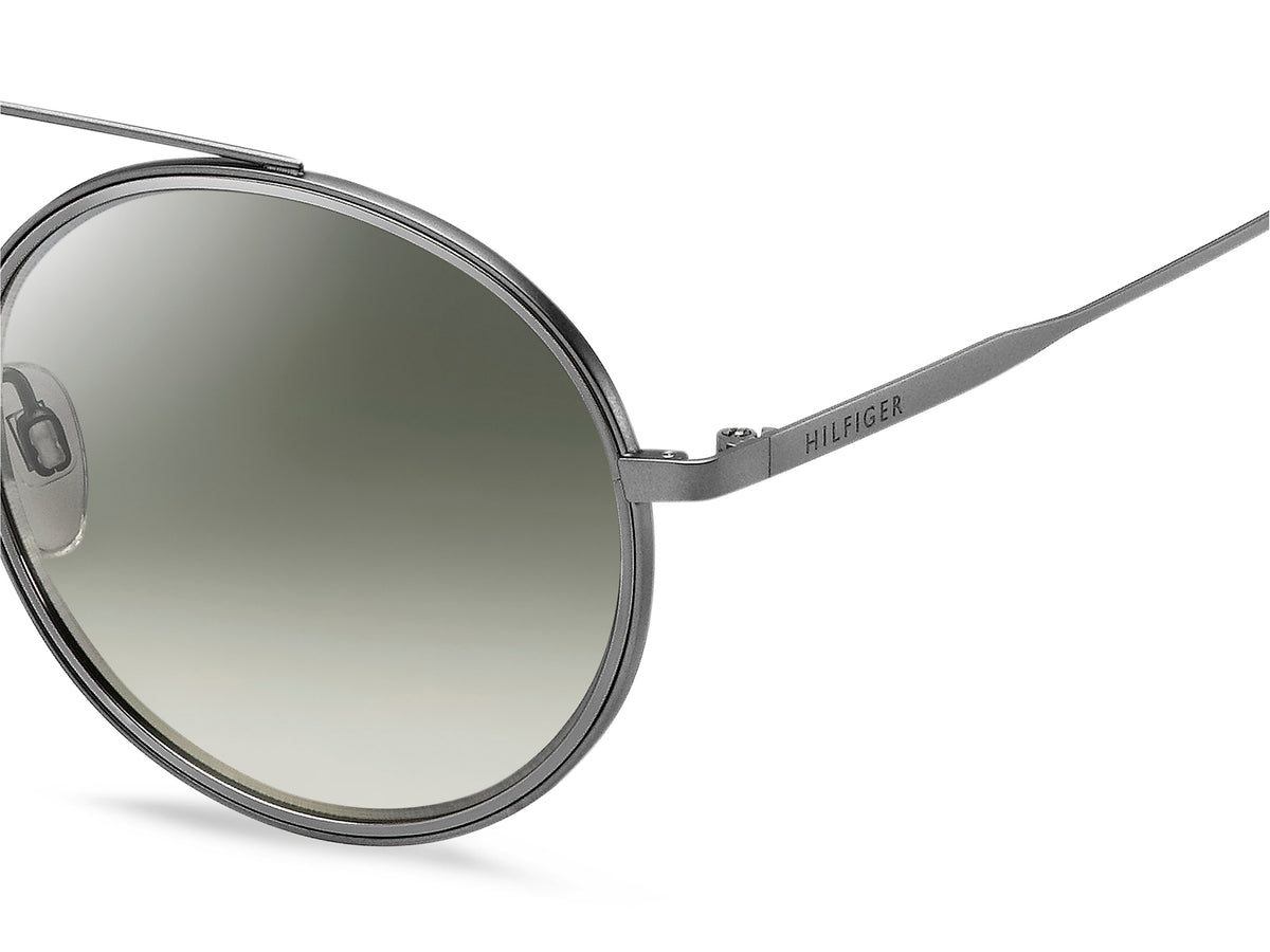 Tommy Hilfiger TH 1455/S Matte Dark Ruthenium/ Grey Mirrorshade Silver