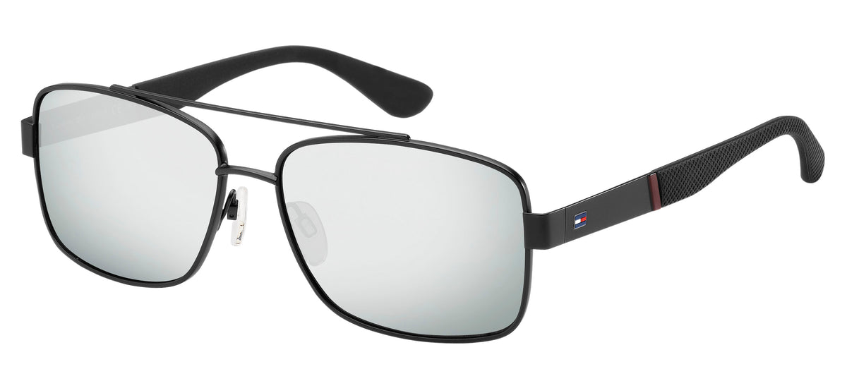 Tommy Hilfiger TH 1521/S Black Silver/ Silver Mirror
