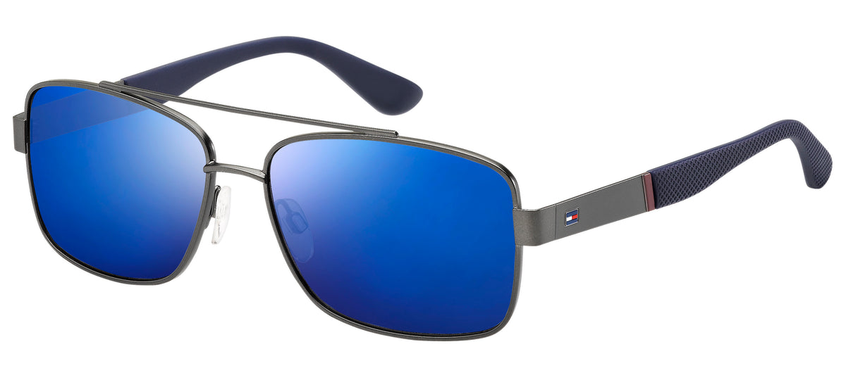Tommy Hilfiger TH 1521/S Matte Dark Ruthenium/ Blu Sky Mirror