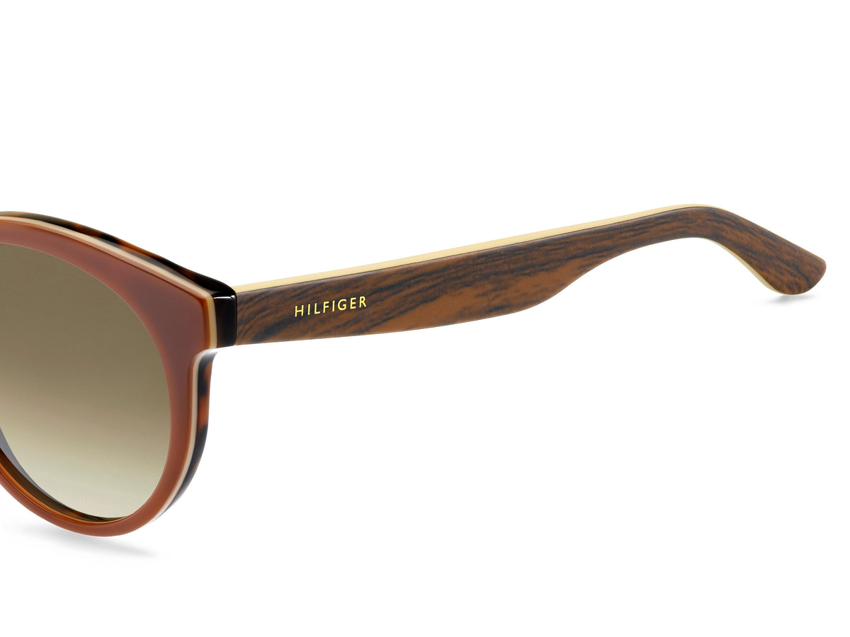 Tommy Hilfiger TH 1242/S Camel Havana Brown Darkwood/ Brown Shaded