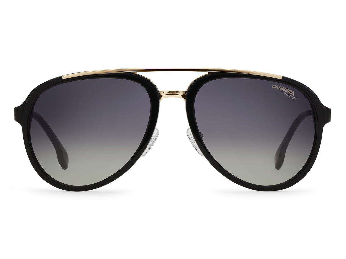 CARRERA 132/S-57-2M2 BLK GOLD PR GREYBROWN DS