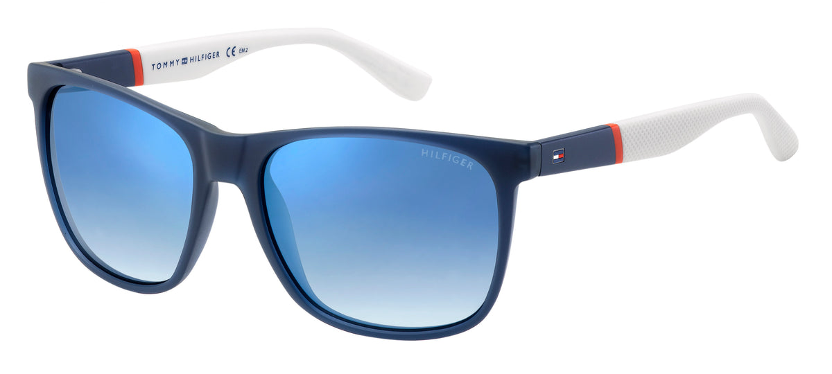 Tommy Hilfiger TH 1281/S Blue Red Matt White/ Flash Blue Sky Shaded