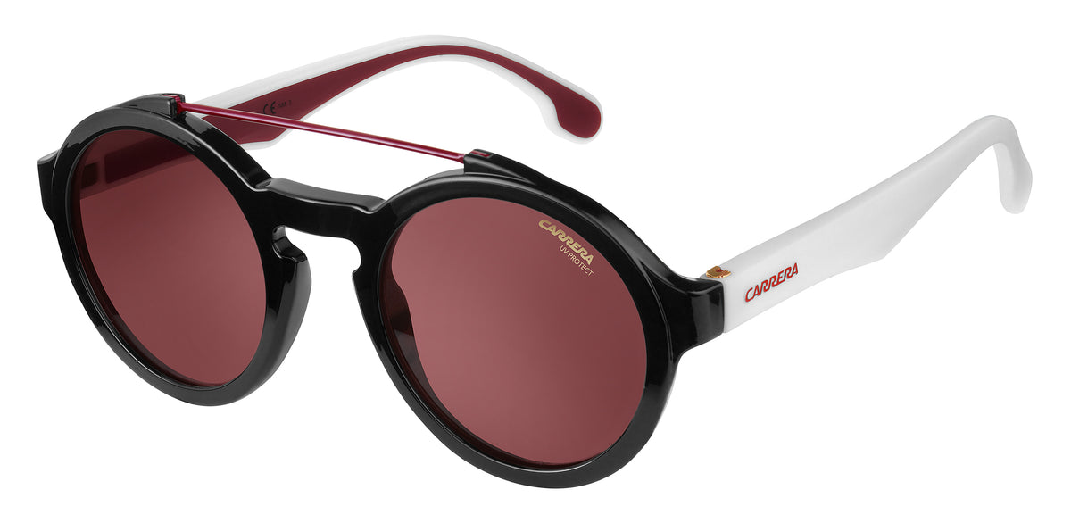 CARRERA 1002/S-51-80S BLCK WHTE 4S BURGUNDY