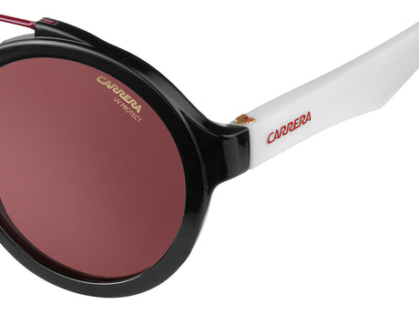 CARRERA 1002/S-51-80S BLCK WHTE 4S BURGUNDY