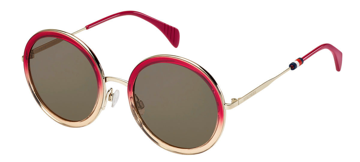 Tommy Hilfiger TH 1474/S Fuchsia Shaded Peach/ Brown