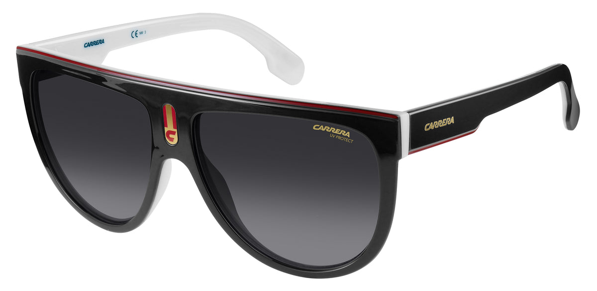 Carrera FLAGTOP-60-80S BLCK WHTE 9O DARK GREY SF