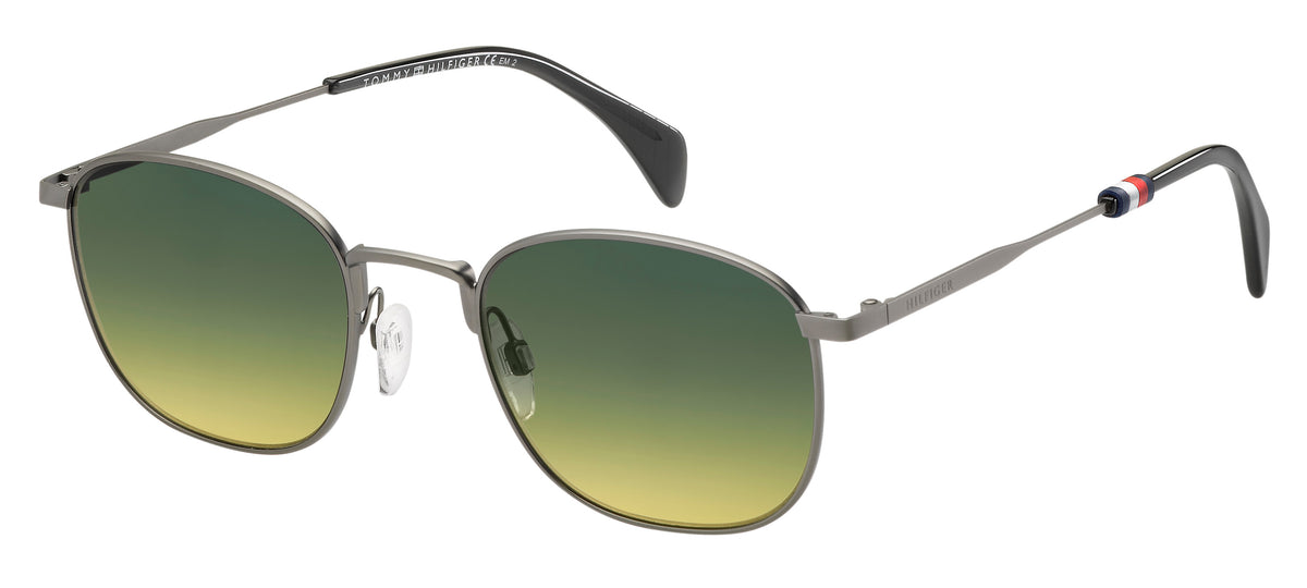 Tommy Hilfiger TH 1469/S Matte Dark Ruthenium/ Green Yellow