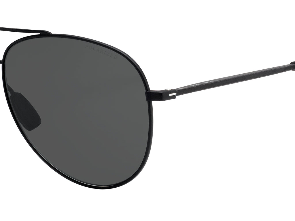 Hugo Boss BOSS 0938/S Black Rubber/ Grey Polarized