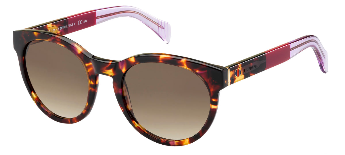 Tommy Hilfiger TH 1291/S Red Havana Fuchsia Lilac/ Brown Shaded