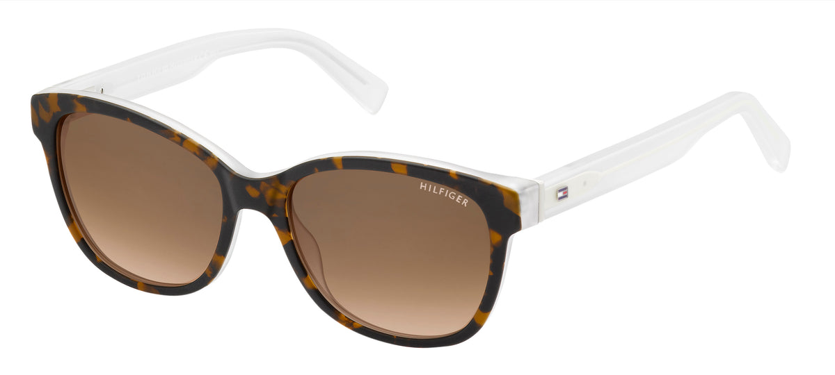 Tommy Hilfiger TH 1363/S Havana Crystal Matt White/ Brown Shaded