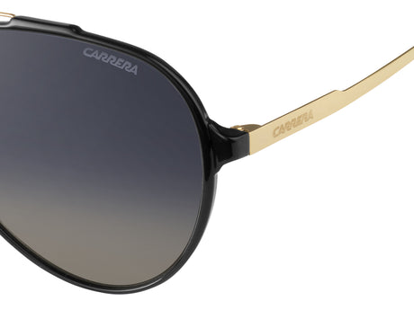 Carrera 118/S-57-REW BLCK GOLD DX DKGREY SF