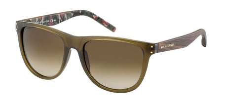 Tommy Hilfiger TH 1112/S Green Wood Brown/ Brown Shaded
