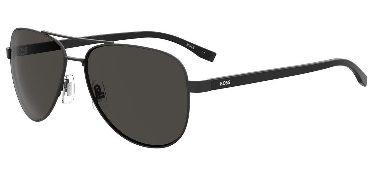 BOSS 0761/S Matteblack Black/ Brown Grey
